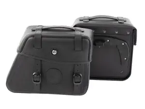 Viimeinen Mahdollisuus Hepco Becker Kokonaispaketti Rugged 21 l C-Bow -tukille - musta Universal Sivutaskut