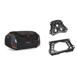 Eniten Myyty SW-MOTECH RACKPACK (42 litres) COMPLET AVEC SUPPORT Satulalaukku - Musta