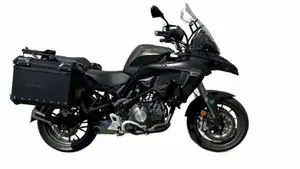 GPR Tech Musta alumiini - pari 38/38 L - Tuki mukana MatkalaukkuBENELLI 500 TRK 502 X - 2021 - 2024 Asiakkaiden Suosikki