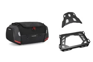 Turvallinen Maksu SW-MOTECH Kit complet Rackpack - avec support Satulalaukku