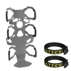 Ajankohtainen Touratech gourde sur ZEGA Mundo Pro - Argent Universal Kiinnityssarja Matkavarusteille