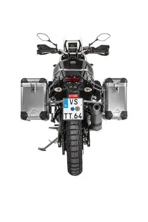 Touratech ZEGA Pro 31/38 - Support gris inclus - Alu Matkalaukku Superhinta