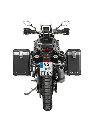 Osta Verkossa Touratech ZEGA Pro 31/38 - Support gris inclus - Anodisé noir Matkalaukku