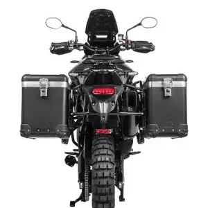 Ajankohtainen Touratech ZEGA Pro 38/45 - Support noir inclus - Anodisé noir Matkalaukku