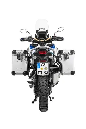 Viikonlopputarjous Touratech ZEGA Evo X Avec déport 38/38 - Support noir inclus - Anodisé gris Matkalaukku