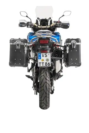 Touratech Kit complet ZEGA Evo 31/38 - Support noir inclus - Anodisé noir Matkalaukku Vain Rajoitetun Ajan