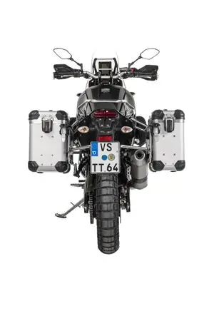 Touratech Kit complet ZEGA Evo 31/38 - Support gris inclus - Anodisé gris Matkalaukku Edullinen Hinta