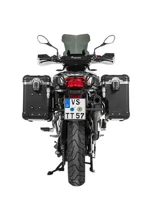Touratech ZEGA Evo X Avec déport 38/38 - Support noir inclus - Anodisé noir Matkalaukku Tukkuhinta