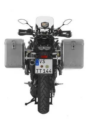 Korkea Laatu Touratech ZEGA Mundo 38/45 - Support gris inclus - Alu Matkalaukku