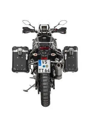Kampanjahinta Touratech Kit complet ZEGA Evo 31/38 - Support gris inclus - Anodisé noir Matkalaukku