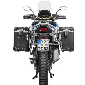 Vain Tänään Touratech ZEGA Evo X Avec déport 38/38 - Support gris inclus - Anodisé noir Matkalaukku