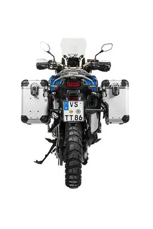 Touratech ZEGA Evo X Avec déport 38/38 - Support noir inclus - Anodisé gris Matkalaukku Tukkuhinta