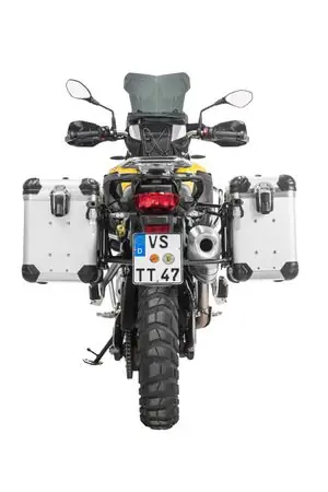 Tukkuhinta Touratech Kit complet ZEGA Evo 38/45 - Support noir inclus - Anodisé gris Matkalaukku