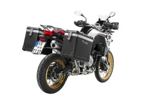 Touratech ZEGA Pro 38/45 - Support noir inclus - Anodisé noir Matkalaukku Osta Verkossa