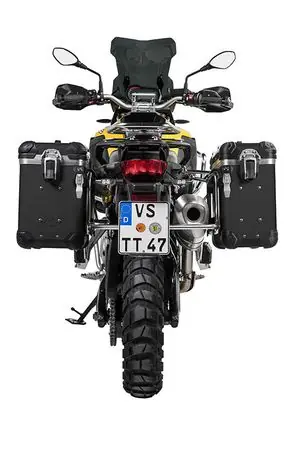 Touratech Kit complet ZEGA Evo 31/38 - Support gris inclus - Anodisé noir Matkalaukku Vain Tänään