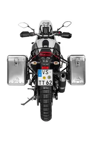 Touratech ZEGA Mundo 31/38 - Support noir inclus - Alu Matkalaukku Päivän Tarjous