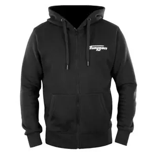Furygan CORPO ZIP HOODIE Huppari - Musta / Valkoinen Vain Rajoitetun Ajan