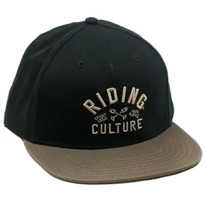 RIDING CULTURE SNAPBACK PISTON Lippalakki - Musta Alennettu Hinta