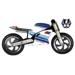 Evo-X Racing KIDDI MOTO GSXR VINTAGE Potkulauta - Musta / Sininen Tilaa Heti