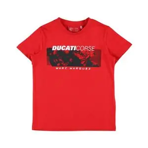 Nopea Toimitus Kenny DUCATI CORSE BOX 93 KID Lyhythihainen T-paita - Musta / Punainen