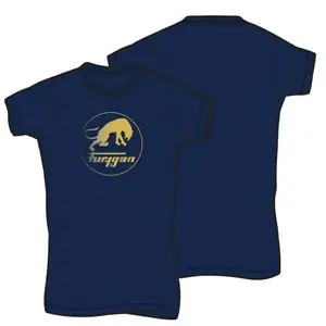 Suosittu Furygan CORPO LADY LOGO Lyhythihainen T-paita - Sininen / Keltainen