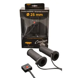 Superhinta Tecno globe MOTO CRUISER DIAMETRE 25MM Universal Lämmittävät kahvat