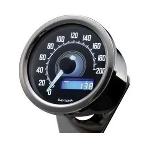 Asiakkaiden Suosikki Daytona velona chrome Universal Digitaalinen mittari - Harmaa