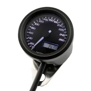 Edullinen Daytona velona 260km/h Universal Mittari - Harmaa
