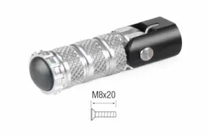 Turvallinen Maksu LighTech käännettävät M8x20 hopea Universal Jalkatuki