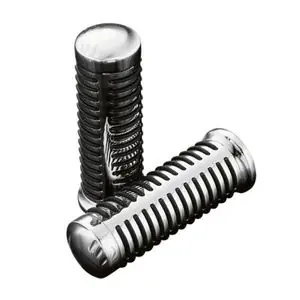 Flash-Tarjous Highway Hawk Classic 22 mm Universal Ohjaustangon kahvat - Harmaa