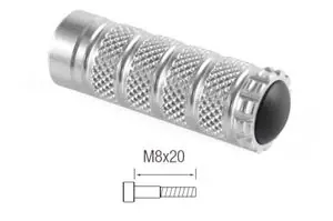 LighTech M8x20 hopea Universal Jalkatuki Halpa Hinta