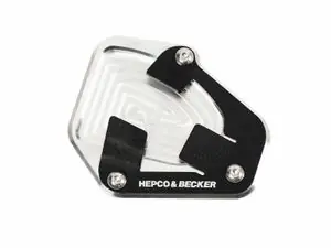 Poisto Hepco Becker sivusuuntainen - musta/hopea Jalkatukilaajennus