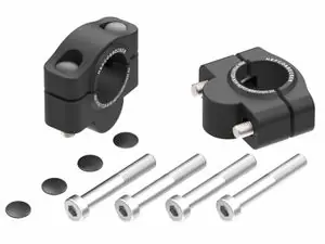 Hepco Becker 20 mm - musta Ohjaustangon korotusHONDA 1100 NT 1100 - 2022 - 2024 Viikonlopputarjous