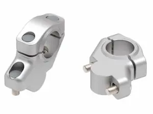 Suosittu Hepco Becker avec offset - hopea Universal Ohjaustangon korotus