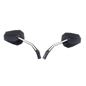 Tilaa Nyt Highsider STEALTH X3 avec veilleuses avant LED (la paire) Universal Peili - Musta