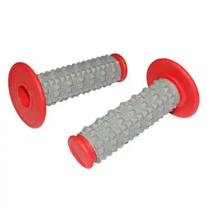 Erikoistarjous Replay MOTO OFF ROAD COBBLESTONE GRIS - ROUGE CLOSED END 115mm PAIRE Universal Ohjaustangon kahvat