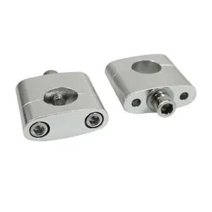 Uusi Kokoelma Replay UNIVERSEL STANDARD ALU DIAM 22,2mm ENTRAXE 35mm ARGENT VIS INOX M7 H45 x L53 l20 mm PAIRE Universal Ohjaustangon kiinnike