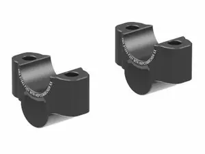 Hepco Becker 25 mm - musta Ohjaustangon korotusYAMAHA 700 TENERE 700 - 2019 - 2024 Aito