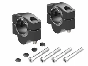 Hepco Becker - musta Ohjaustangon korotus Halpa Hinta